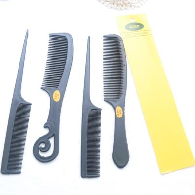 China Custom Black Pin Tail Stainless Steel Carbon Heat Resistant Teasing Comb Home Pocket Hair Straightener Pocket for sale