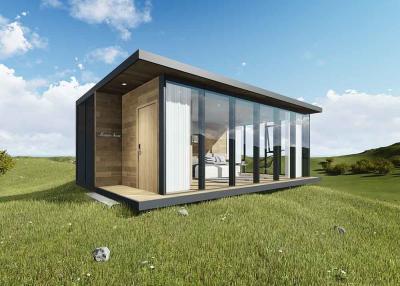 China La casa prefabricada moderna de Moonbox contiene estilo del día de fiesta con el interior de madera del panel en venta