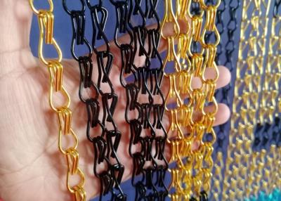 Chine Rideaux en aluminium anodisés en maillon de chaîne en métal utilisés comme revêtements muraux à vendre