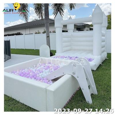 China Kinderen verjaardagsfeest Soft Play Verhuur apparatuur Bounce Ball Pit Met Glijbaan Te koop