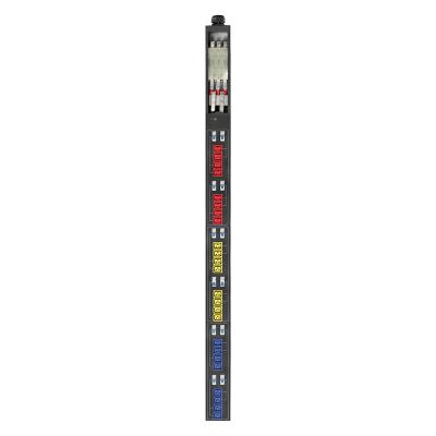 China 3phase 415V 160A sheet metal PDU 24way C19 socket and 12pcs 63a breaker 160A box c19 rack PDU for server for sale