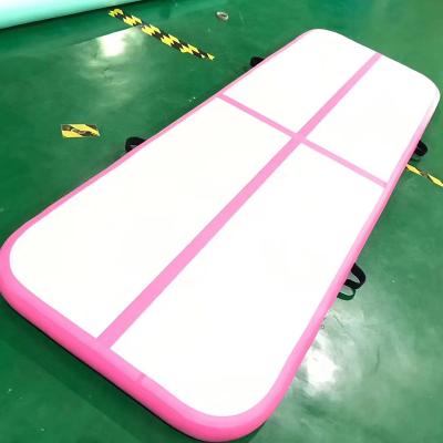 China Fitness Equipment Application popular 10 m inflatable air tumbling tracks for gymnastics mat for sale