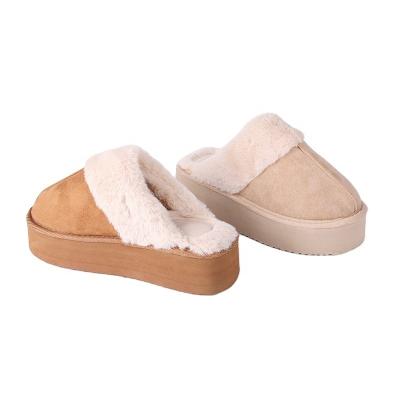 China New Fashion Winter Trend Fashion Soft Indoor Faux Fur Warm Slipper Ladies Shoes Women's Slippers for sale