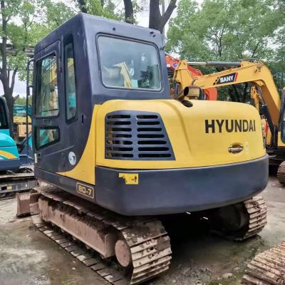 China Korea Made Original Hyundai 80-7 Crawler Mobile Excavator 55-7 60-7 0.5m ³ for sale