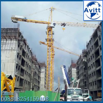 China 10 t topkit tower crane QTZ125 6018 2*3M L68 Potain Mast Sections Save Container Cost for sale