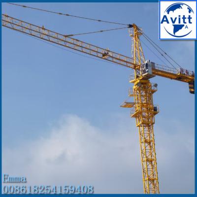 China 8t Topkit Head Tower Cranes TC5015 50M Working Arm Boom For 80m Buildings for sale