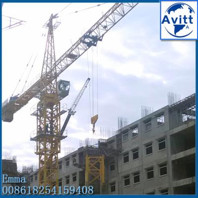 China Max Load Capacity 12t Topkit Tower Crane 60mts Working Boom TC6024 for sale