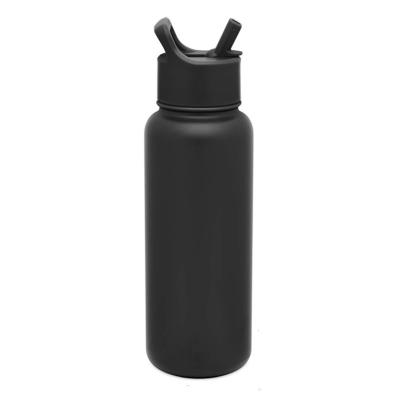 China Wholesale Amazon 32oz 40oz Wide Mouth Water Bottles BPA Stainless Steel Vacuum Straw Handle Viable Wire Free Lid Hot for sale