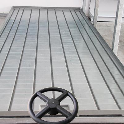 China Custom Size Rolling Bench Zaadbed voor Tomato Plant Grow Table Ebb Flow Indoor Farming Te koop