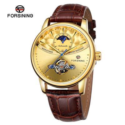 China 2020 Moonphase Watch Forsining Factory Luxury China Manufacturer Automatic Mechanical Tourbillon Men's Wristwatch Water Resistant Moonphase for sale