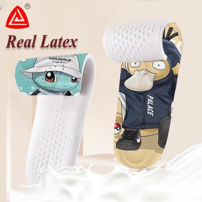 China New Design Soft Custom Made Soft Comfortable Multi-pattern Multicolor Optional DZ Plantillas Lower Arch Support Comfortable Latex Printing Insole for sale