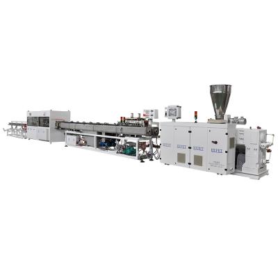 China Máquina da extrusão do tubo/tubulação elétrica do PVC que faz a máquina com a tubulação dupla gêmea 20 - 50mm da extrusora de parafuso à venda