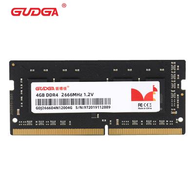 China LAPTOP GUDGA DDR4 sodimm ram 2666mhz 4GB ddr4 laptop ram for sale