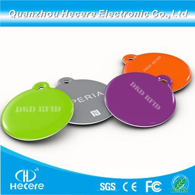 China Waterproof Contactless Hf (13.56MHz) + Lf (125kHz) RFID Proximity ID Key Tag/ Epoxy Keyfobs for sale