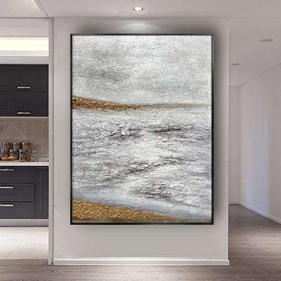 China Modern Abstract Oil Painting Living Room Room Decor Abstract Gold Gravel Coast Canvas Modern Abstract Wall Art Decoration for sale