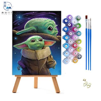 China Modern Home Wall Decor Star Digital Painting For Adults And Kids DIY Painting By Numbers Hand Painted Modern for sale