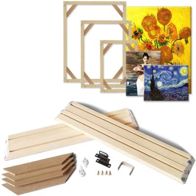 China Wholesale Natural Solid Wood Wholesale Frame Craft Picture Frame Kit Stretcher Wooden Bar for sale