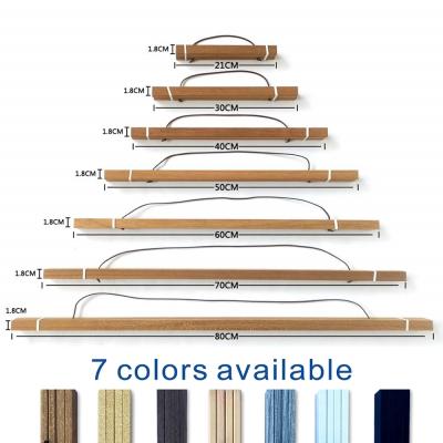 China The Hanging Canvas Wood Frame Wooden Frame Canvas Photo Hanger Teak Magnetic Poster Frame Stretcher Bars Wholesale for sale