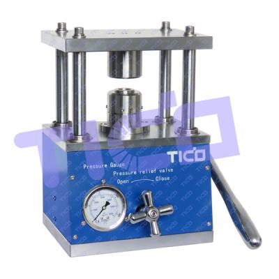 China CR20xx Montageapparatuur voor muntscellen Handmatige muntscellen hydraulische krimpmachine Te koop