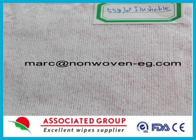 Китай Flsuahable 100% Dispersable закрутило скрепило не сплетенную ткань 55gsm продается