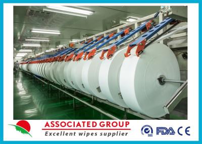 China Cross Lapping 45Gsm Hygeian Spunlace Nonwoven Fabric For Baby Wipes , comfortable for sale