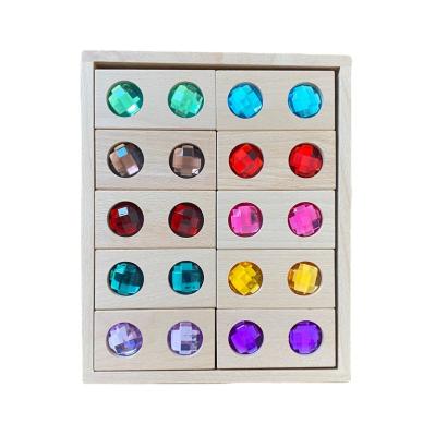China Educational Toy Acrylic Gem Opaque Building Blocks for sale