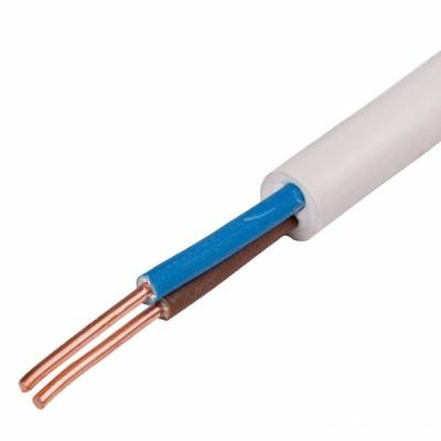 China ISO-gecertificeerde 2*4 mm koperkern PVC-geïsoleerde platte kabel elektrische kabeldraad Te koop