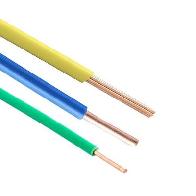 China PVC-geïsoleerde 1,5 mm enkelkernkoperdraad voor gebouw 450/750V Te koop