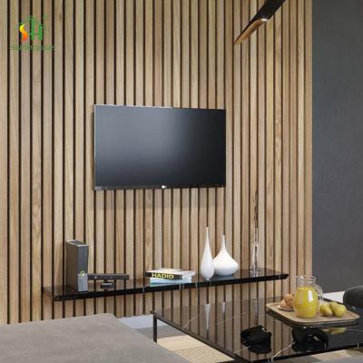Chine Spot Goods Modern 3D Mdf Acoustic Wall Panel Eco-Friendly Interior Decoration Acoustic Wall Panel à vendre