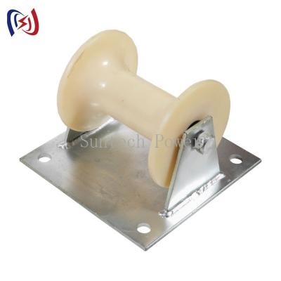 China Rodillo del carrete de cable de la capacidad 10KN del puente de la tubería de acero en venta