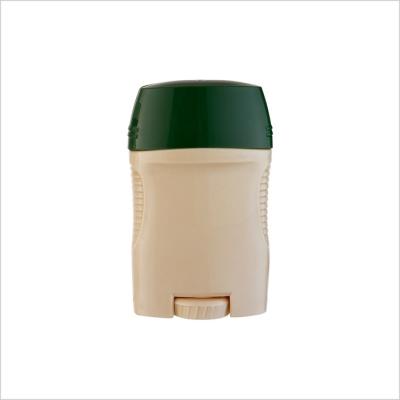 China Sunblock Empty Deodorant Stick Oval Flat Plastic Empty Deodorant Bottles for sale