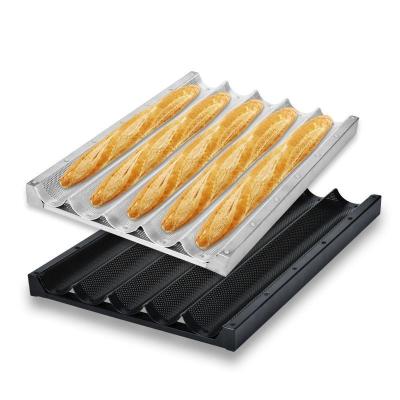 China Food-Grade Non-Stick Coating Carbon Steel French Bread Baking Mold Customizable Sizes for sale