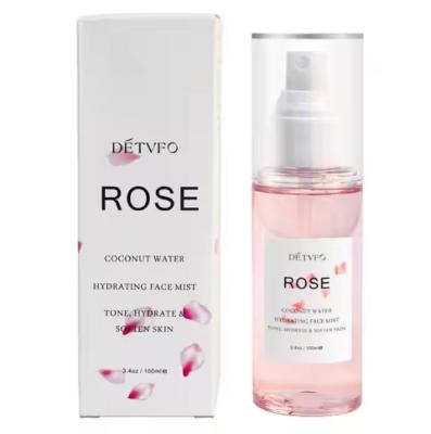 Chine Étiquette privée Naturel Organique Rosewater Agua De Rosas Facial Mist Hydratant les soins de la peau Spray Face Toner Rosewater pour le visage à vendre