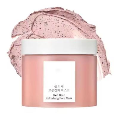 China OEM ODM Marca Privada Coreano Venda Quente Feijão Vermelho Refrescante Máscara de Pôr Profundar Limpeza Pele Delicada Máscara de Barro à venda