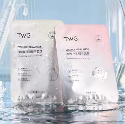 China Preço da fábrica Máscara de folha de rosto Astaxantina Branqueador Hidratante Serum de Trufa Branca Máscara facial Rosa Máscara facial à venda
