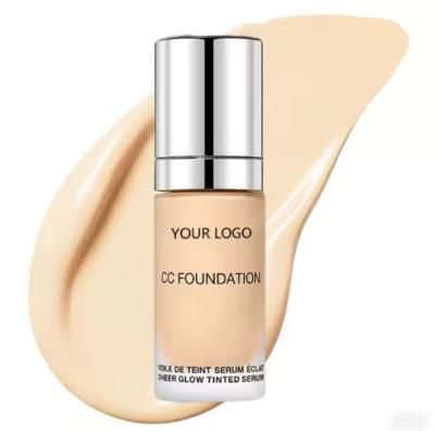 China Hot Private Label Brightening CC Fundação Maquiagem Fundação Branqueamento Face à prova d'água Fundação Líquido à venda