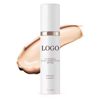 China OEM / ODM Wholesale Label Best Selling 50ML Face and Body Makeup Sunscreen Universal Tinted Moisturizer SPF 46 Sunscreen Lotion for sale