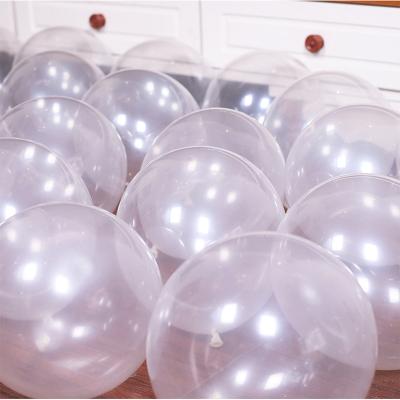 China Popular Birthday Decoration Wedding Party Birthday Decoration Romantic Birthday Party Latex Balloon Transparent Color for sale