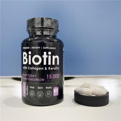 China HOT Selling Supplements Adult OEM Private Label Hair Skin And Nails Collagen And Keratin Biotin Softgel Capsule for sale