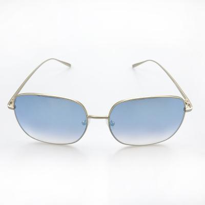 China Lightweight metal frame; Square Polarized Sunglasses; Fashionable Custom Logo Women Man Metal Square Polarized Sunglasses for sale