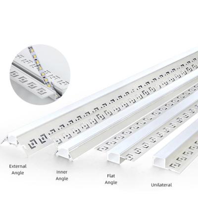 China High Durability Decorative Office Wall LED Ceiling Lighting Strip Square Housing Led Aluminum Profile Mounted Aluminum Profile for sale