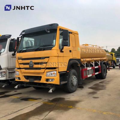 China Aluminum Alloy Sinotruk Howo 4x2 6 Wheels Euro 2 266hp 10000L 15000L Tank Water Truck for sale