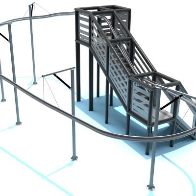 China Adult Indoor/Outdoor Indoor Outdoor Kids Customized Adventure Equipment Roller Coaster Zip Line For Sale for sale