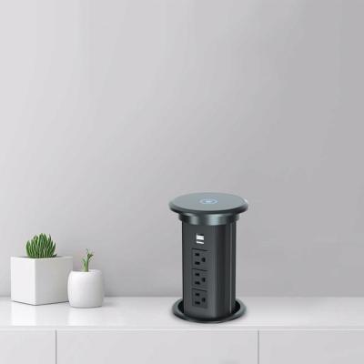 China Pop Table Plug Life Retracable Commercial Power Outlet Phone Charging Usb Multi British Eu Smart Socket for sale