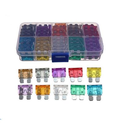 China High Quality Zinc Car Truck Automotive Standard Blade Fuse Set Car Mini Micro Micro2 Micro3 Standard Size Vehicle Fuses Set for sale