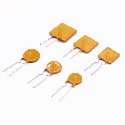 China Overcurrent Protection Polymer Ptc Component Resistance Resettable Pptc Fuse Plug In Fuse Poly Fuse With Radial Leads for sale