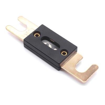 China Gold überzog Länge ANL-Bolzen-Berg-Sicherung/50 Amperes Marine Fuse 82mm für Fahrzeuge zu verkaufen