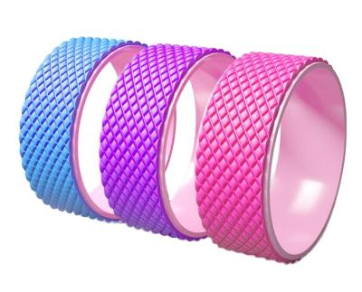 China ABS Wheel+ Tape Padding Eco Exercise Yoga Wheel With Private Label for sale