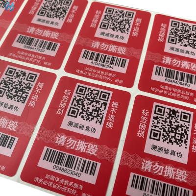 Chine Technologie d'impression par transfert thermique Étiquettes de sécurité auto-adhésives Matériau facial en PET pour la sécurité au travail à vendre