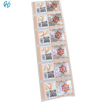 China Etiquetas de segurança resistentes a intempéries Etiquetas de código Qr com logotipo em preto e branco à venda